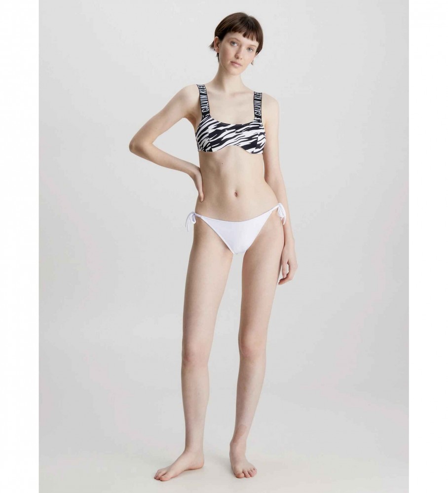Biquíni Calvin Klein Braguita com amarração lateral Intense Power branco