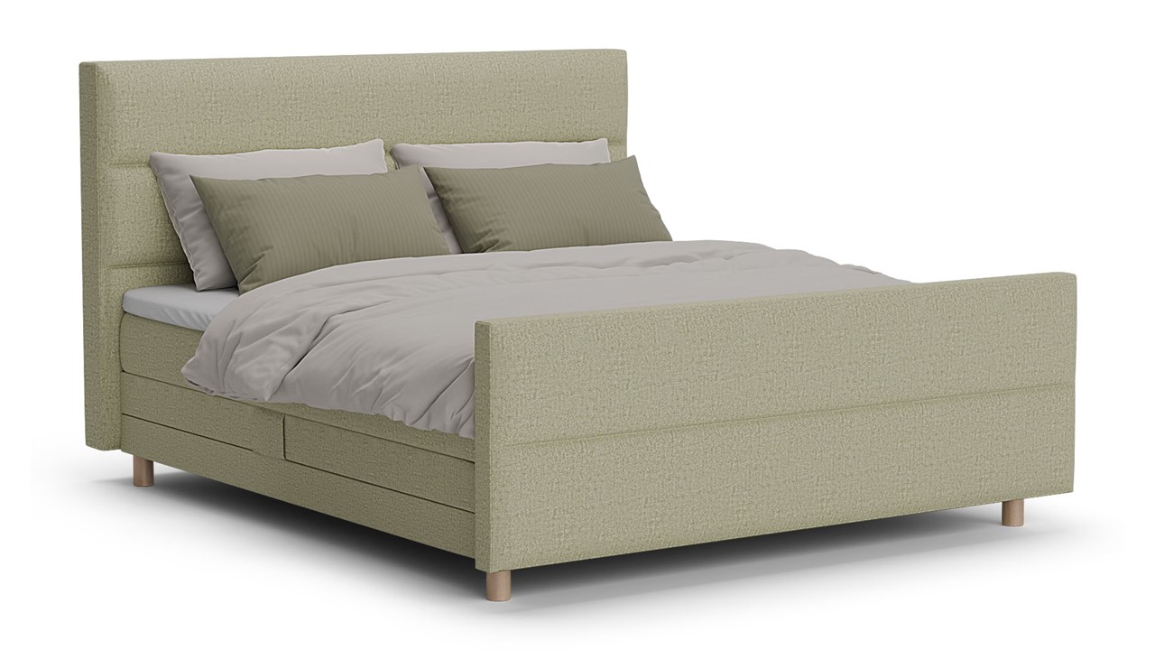 Elektrische boxspring Mica - Soft touch pistachio