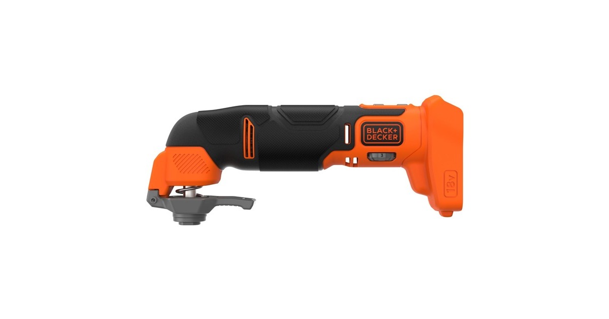 BLACK+DECKERBDCOS18N-XJ 18V Oscillerende Multitool multifunctioneel gereedschap  (Oranje/zwart, Accu en oplader niet inbegrepen)
