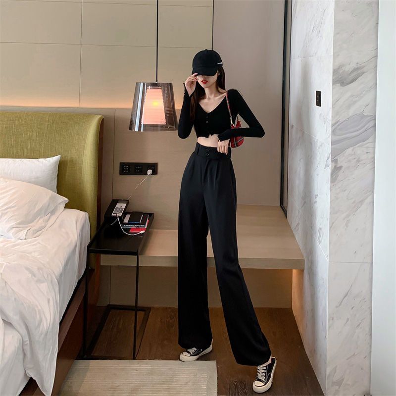 Strawolf - Wijde pantalon met hoge taille