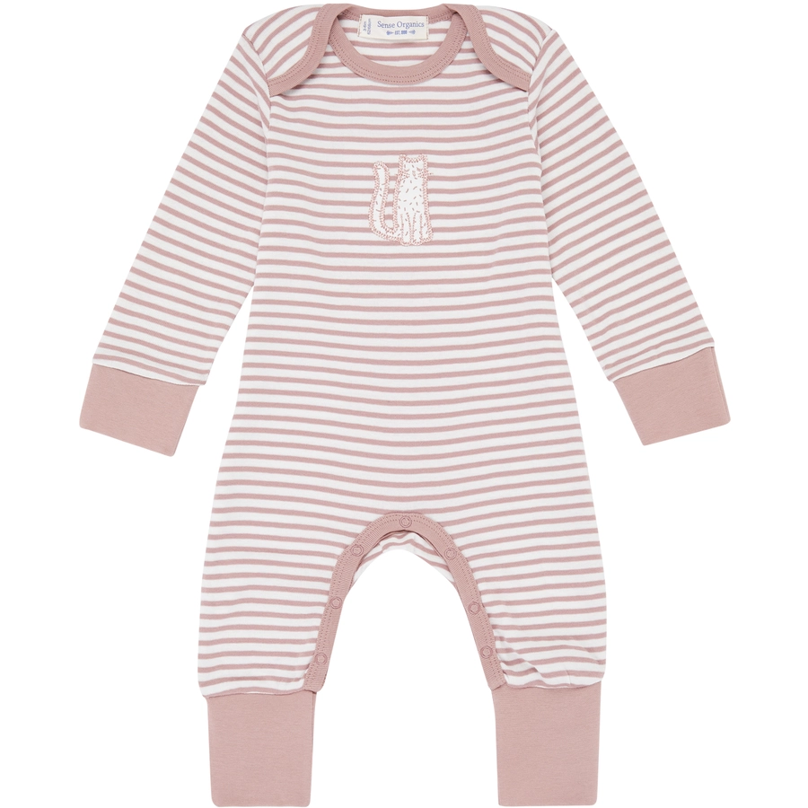 Sense Organics Strampler woodrose stripes