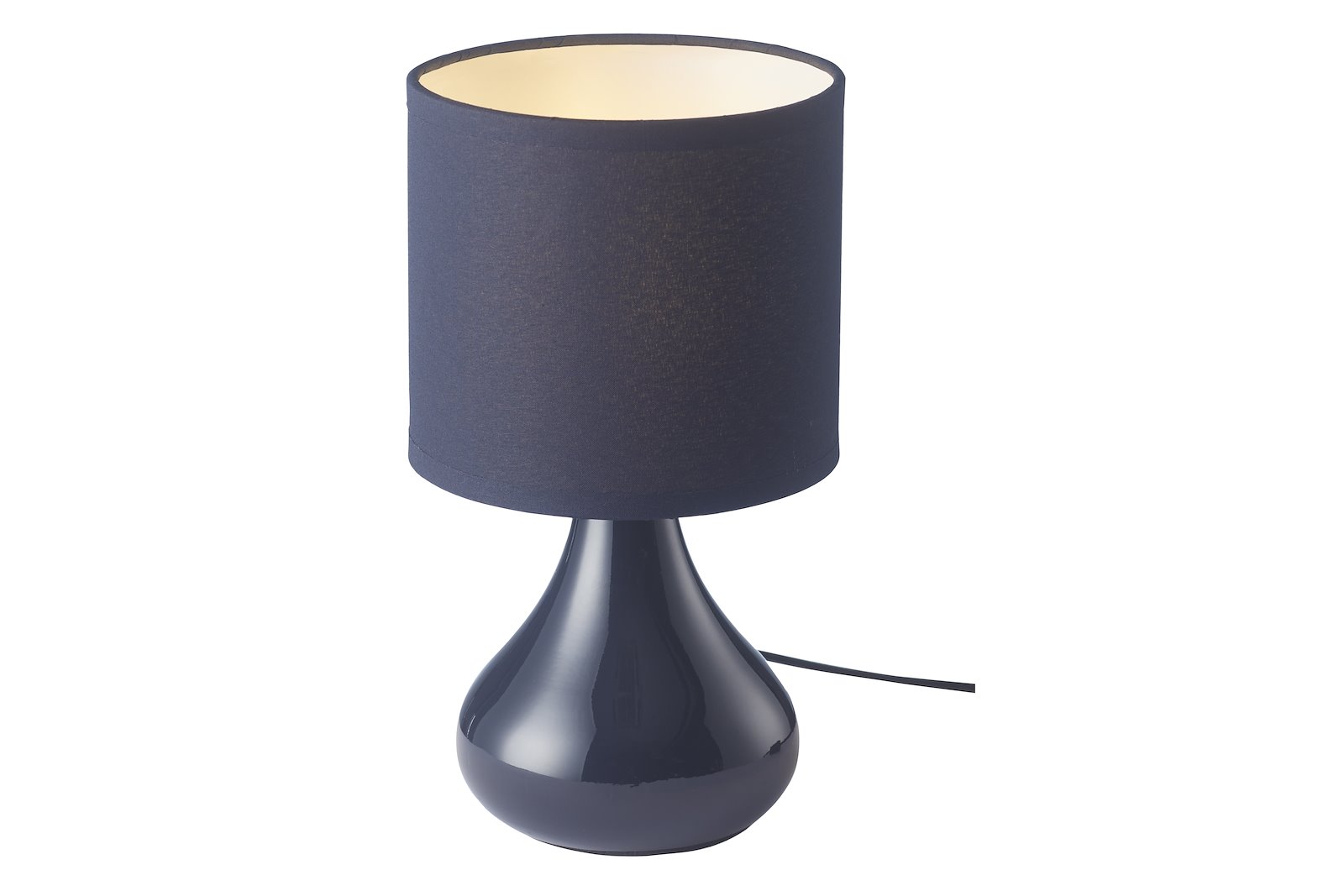 Alex bordlampe Sort med sort skjerm E14