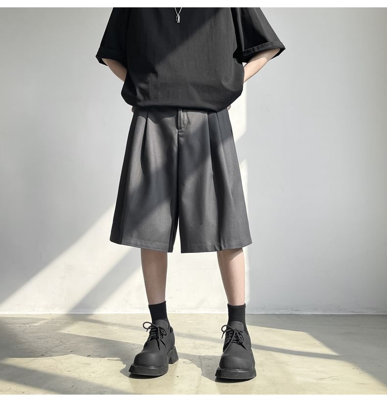 Mimiyox - Hoge taille, effen, wijde jurk met korte pijpen