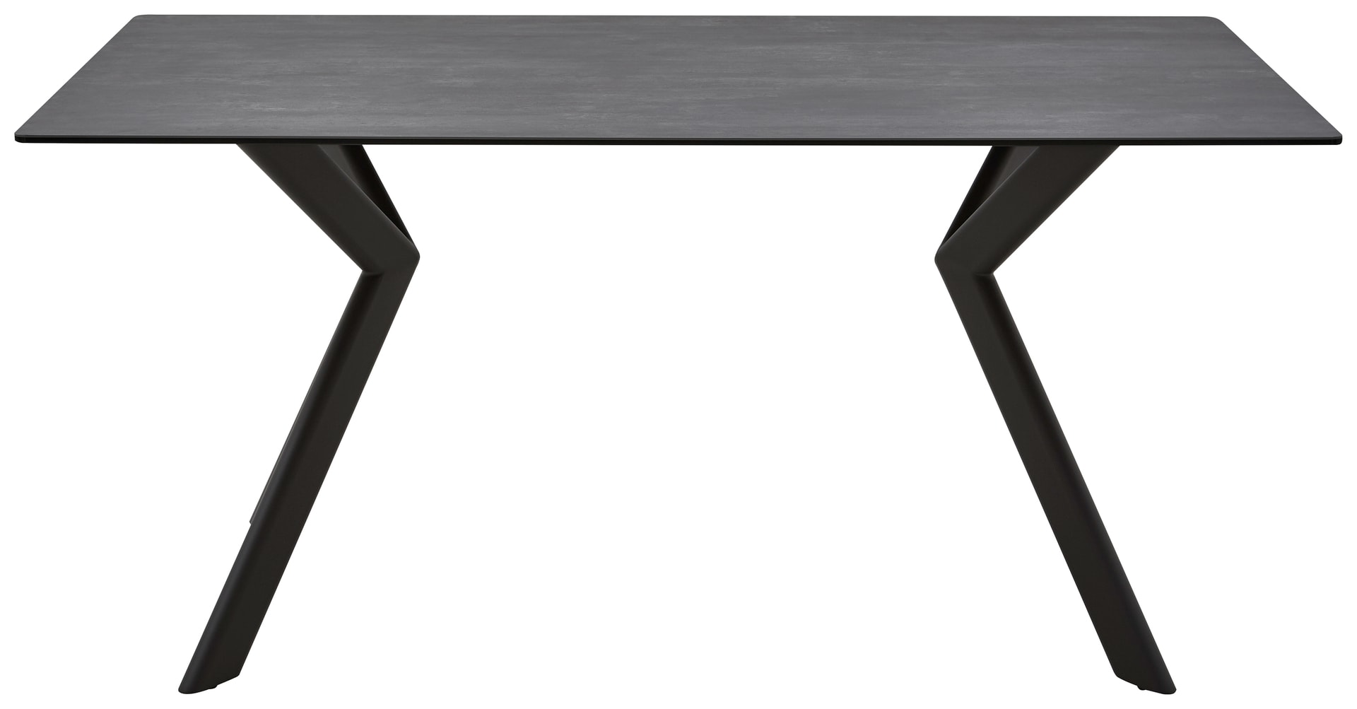 CASAVANTI Esstisch TAIGA 160 x 90 cm Glaskeramik grau/schwarz