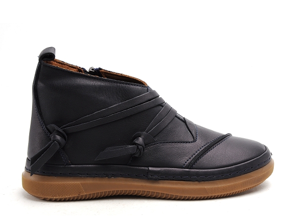 Coco abricot boots bottine plates femme pollat  mollat bleu