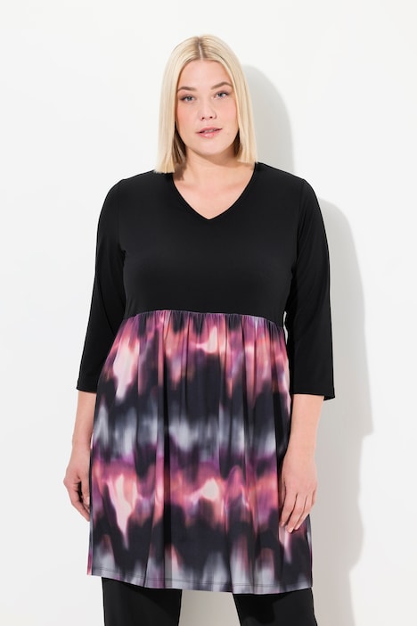 Longshirt, A-Linie, Print