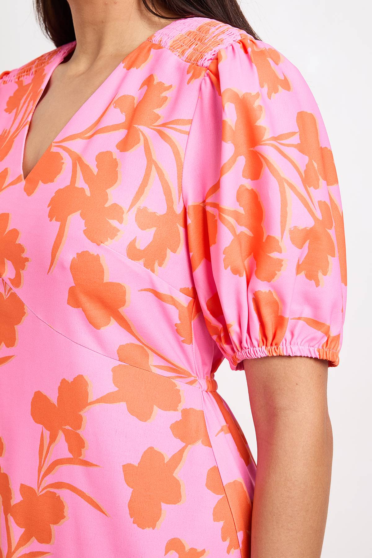 Wallis Robe À Thé Florale D'été