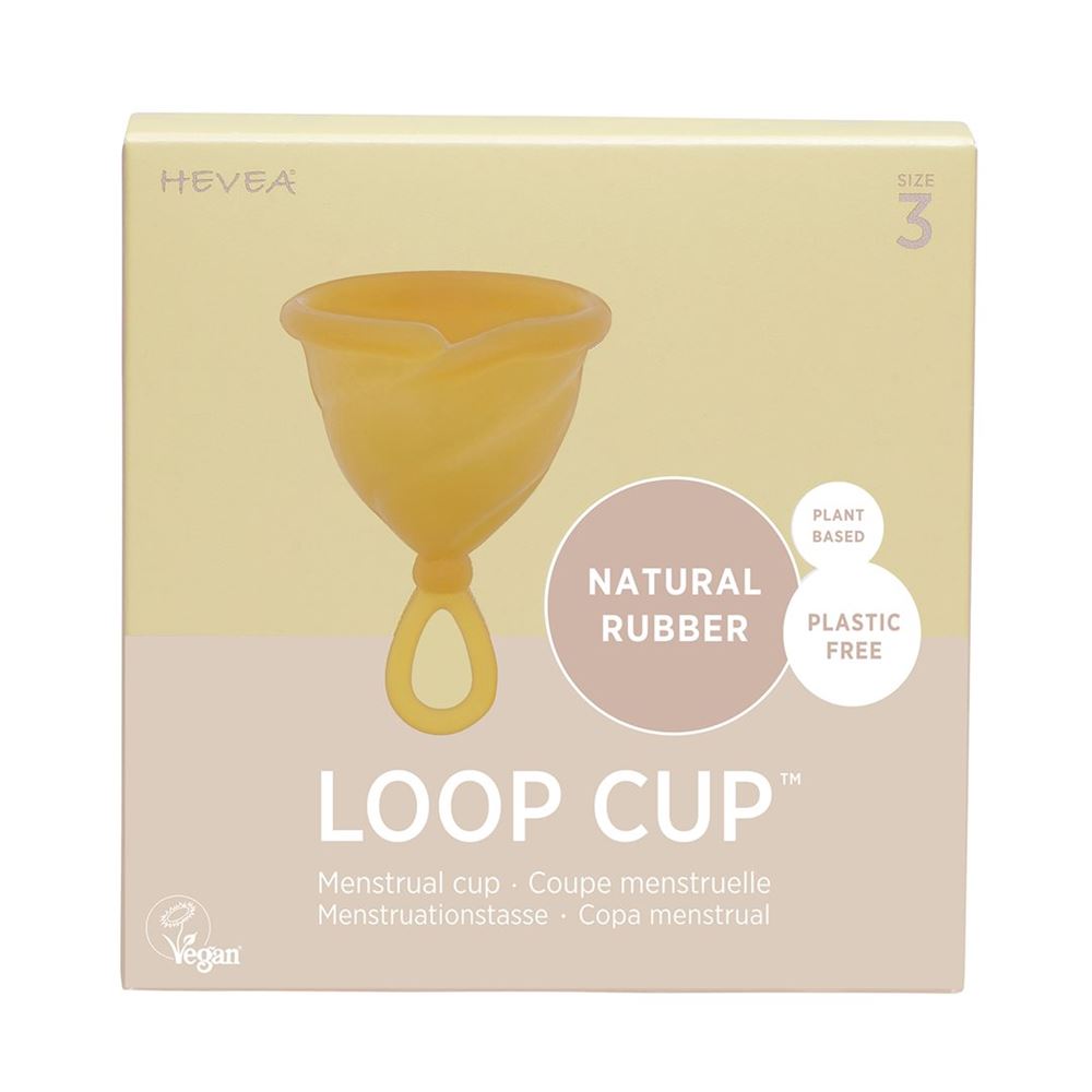 HEVEA Loop Cup Menstruationstasse Gr3 100% Kautschuk 1 Stk