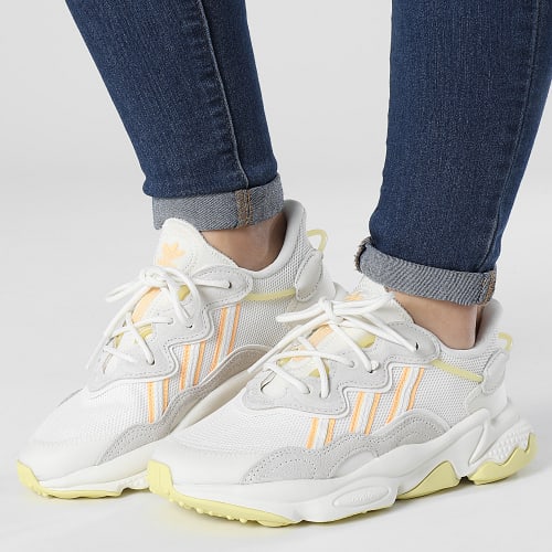 Baskets Femme Ozweego GW5623 Off White Calvi Acid Orange