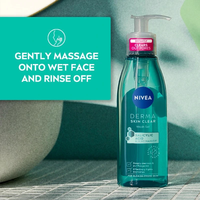Nivea DERMA Skin Clear Wash Gel 150 ml