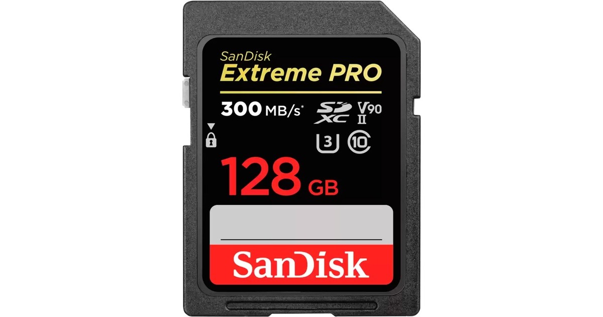 SanDiskExtreme PRO SDXC 128 GB geheugenkaart  (Zwart)