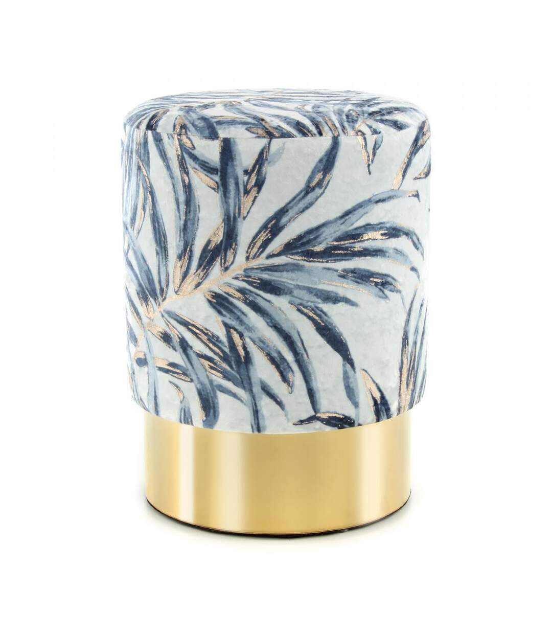 Tabouret ZANA en polyester doux et soyeux fait main BSCI FSC