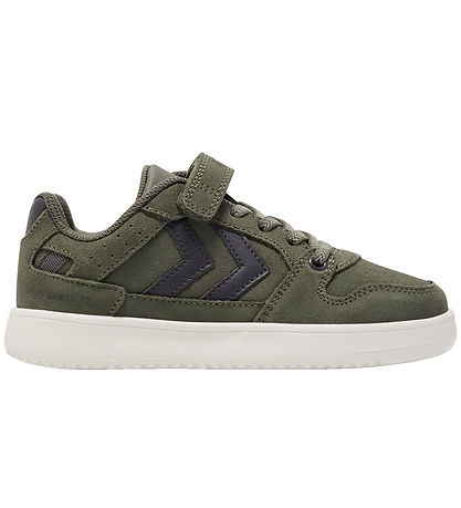 Hummel Schuhe - ST. Power Play Suede Jr - Dusty Olive