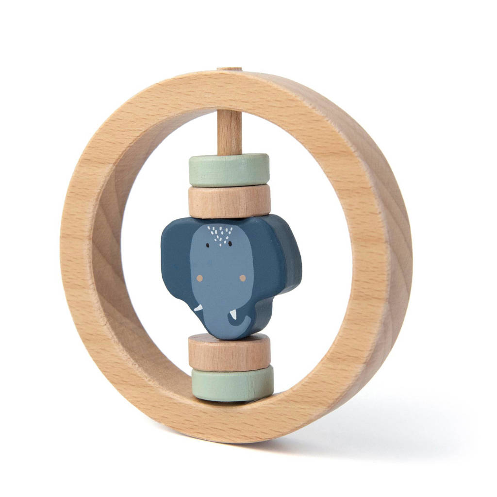 Goede kwaliteit en leuk designMrs. Elephant rammelaar