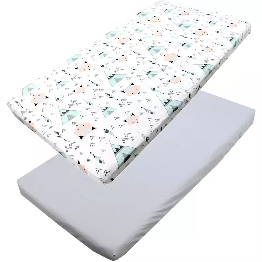 TupTam Baby Kinder Spannbettlaken 2er Pack mint