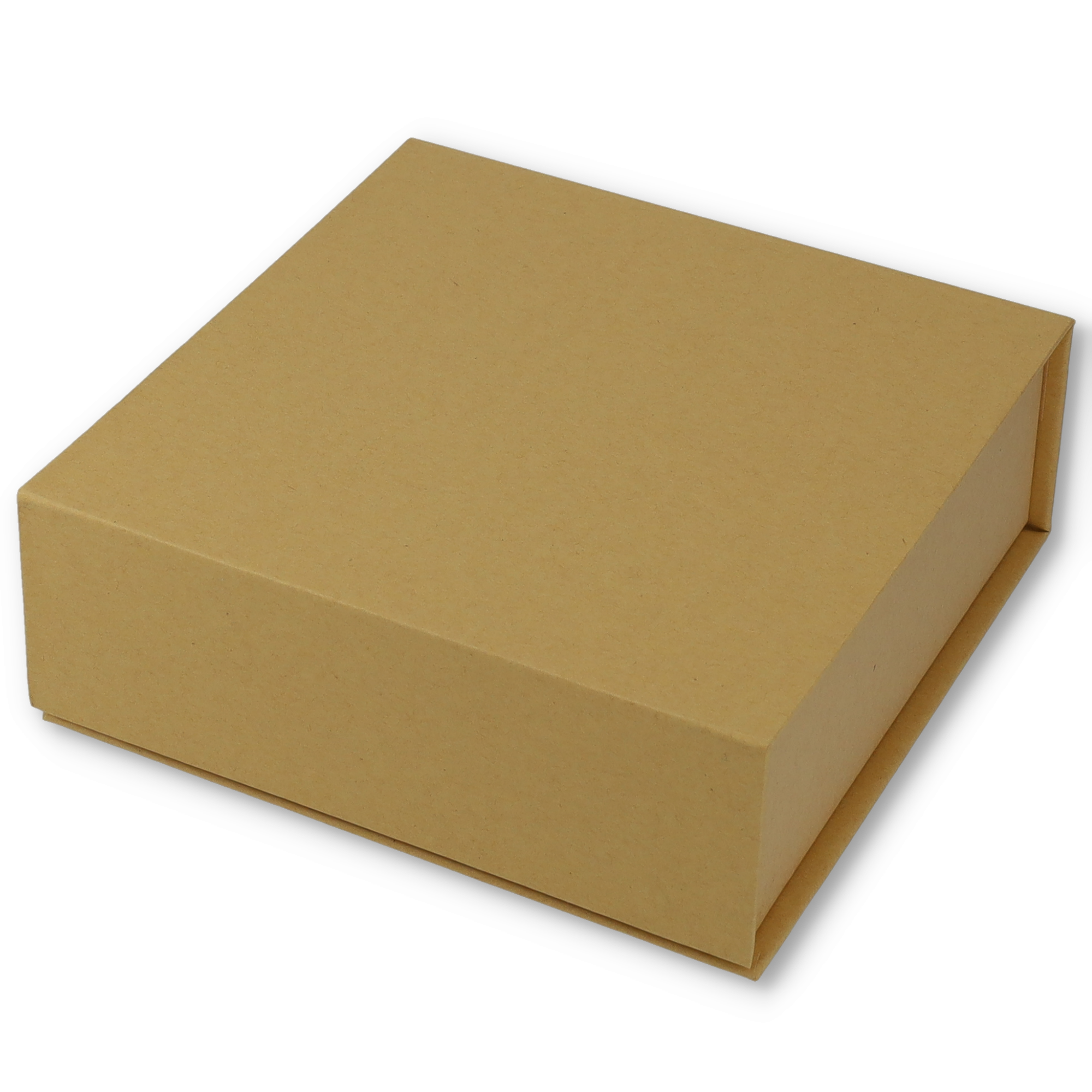 (16x16cm) Geschenk Schachtel Gift Box Verpackung mit Magnetischem Deckel - Braun