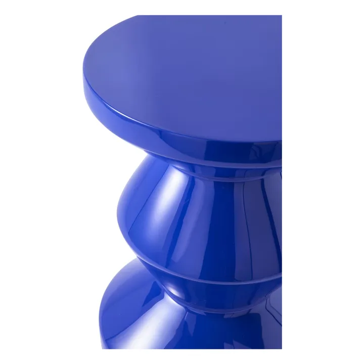 Pols Potten Tabouret Zig Zag | Bleu foncé