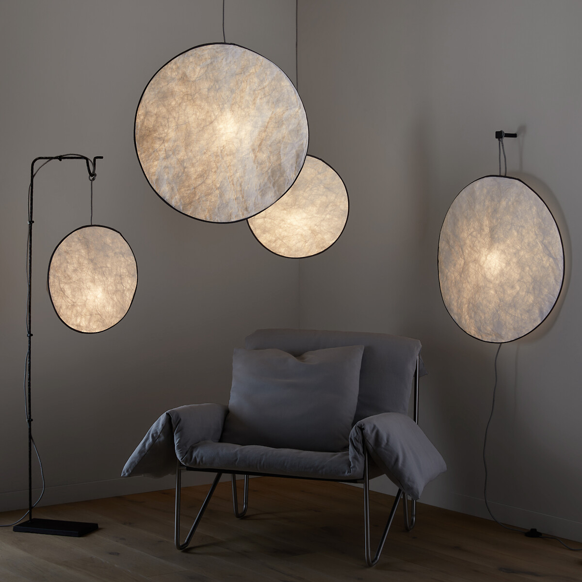 OTTO STUDIO PARA AM.PM<br>Luminária de parede em Tyvek®, Moon