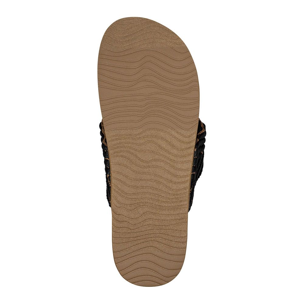 Reef CUSHION STRAND - Tongs Femme black/natural