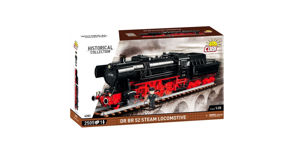 COBIDR BR 52 Stoomlocomotief Constructiespeelgoed  (Schaal 1:35)