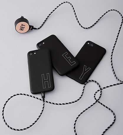 Design Letters Ladekabel - iPhone - 1, 85 m - Schwarz/ Blau Gest
