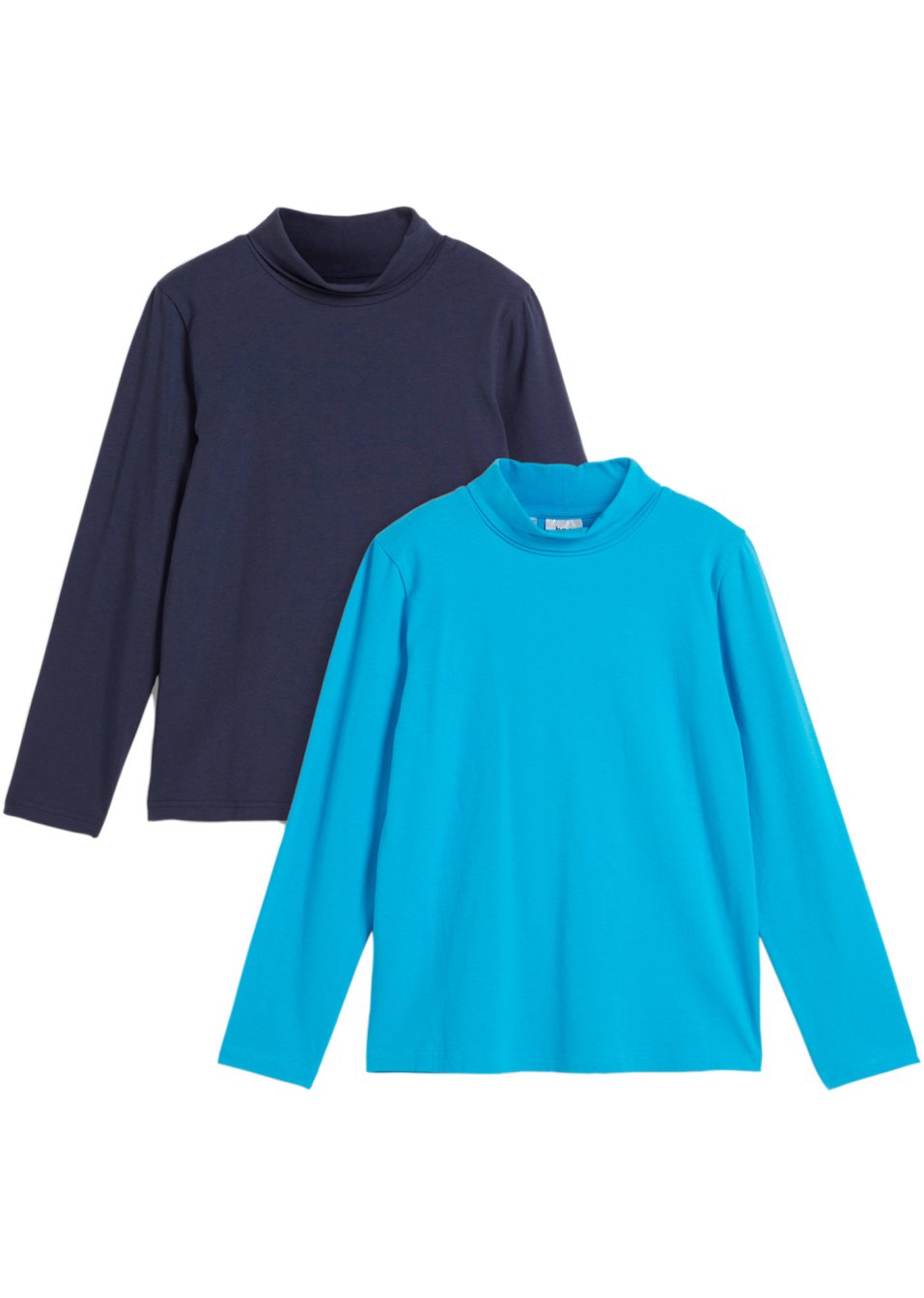 Lot de 2 pulls enfant à col roulé et manches longues