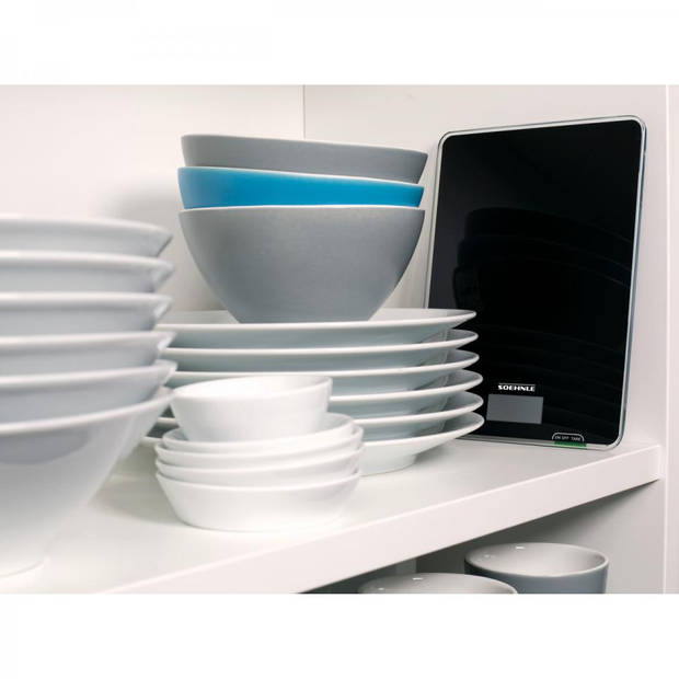 Soehnle keukenweegschaal Page Compact 100 - digitaal - 1 gr nauwkeurig - tot 5 kg - zwart