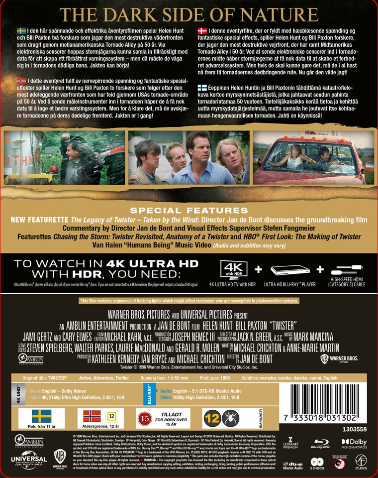 Twister - Limited Edition Steelbook (4K Ultra HD + Blu-ray)
