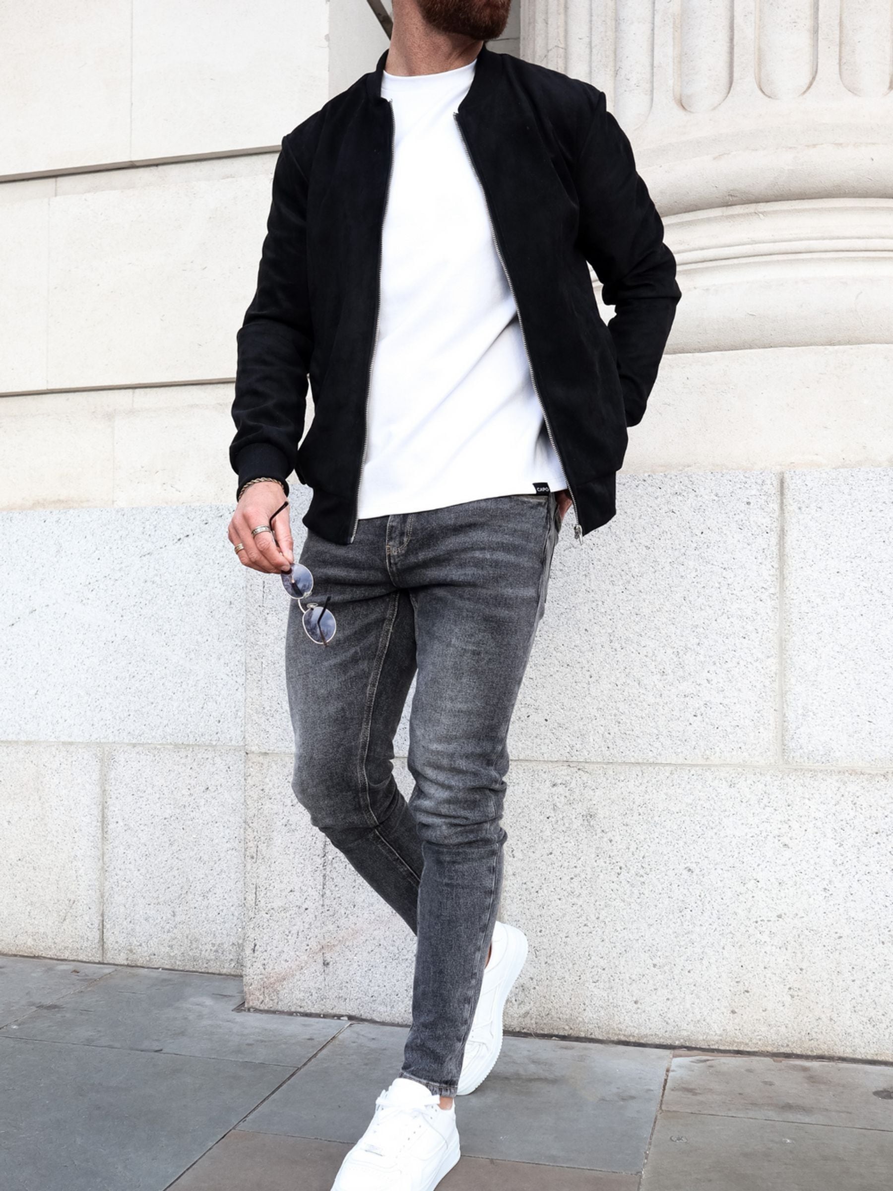 Zwart chroom - CAPO Slim Fit Denim Jeans