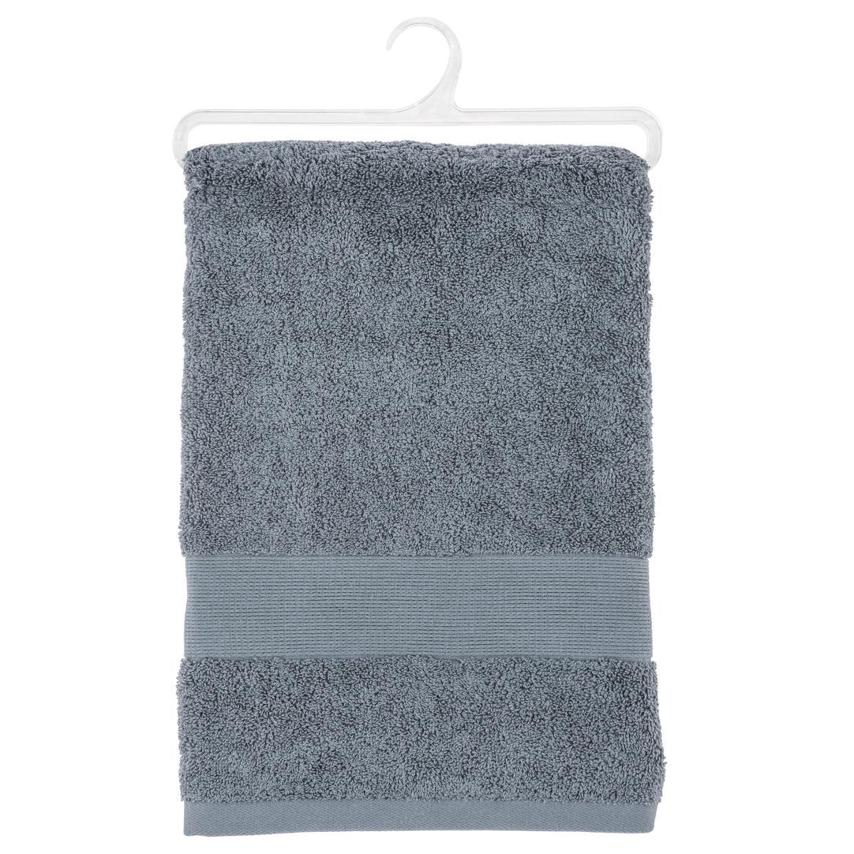DRAP BAIN 450GR GRIS FONCE 100X150CM