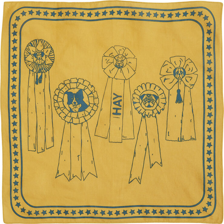 Hay HAY Dogs Scarf-55 x 55-Ochre