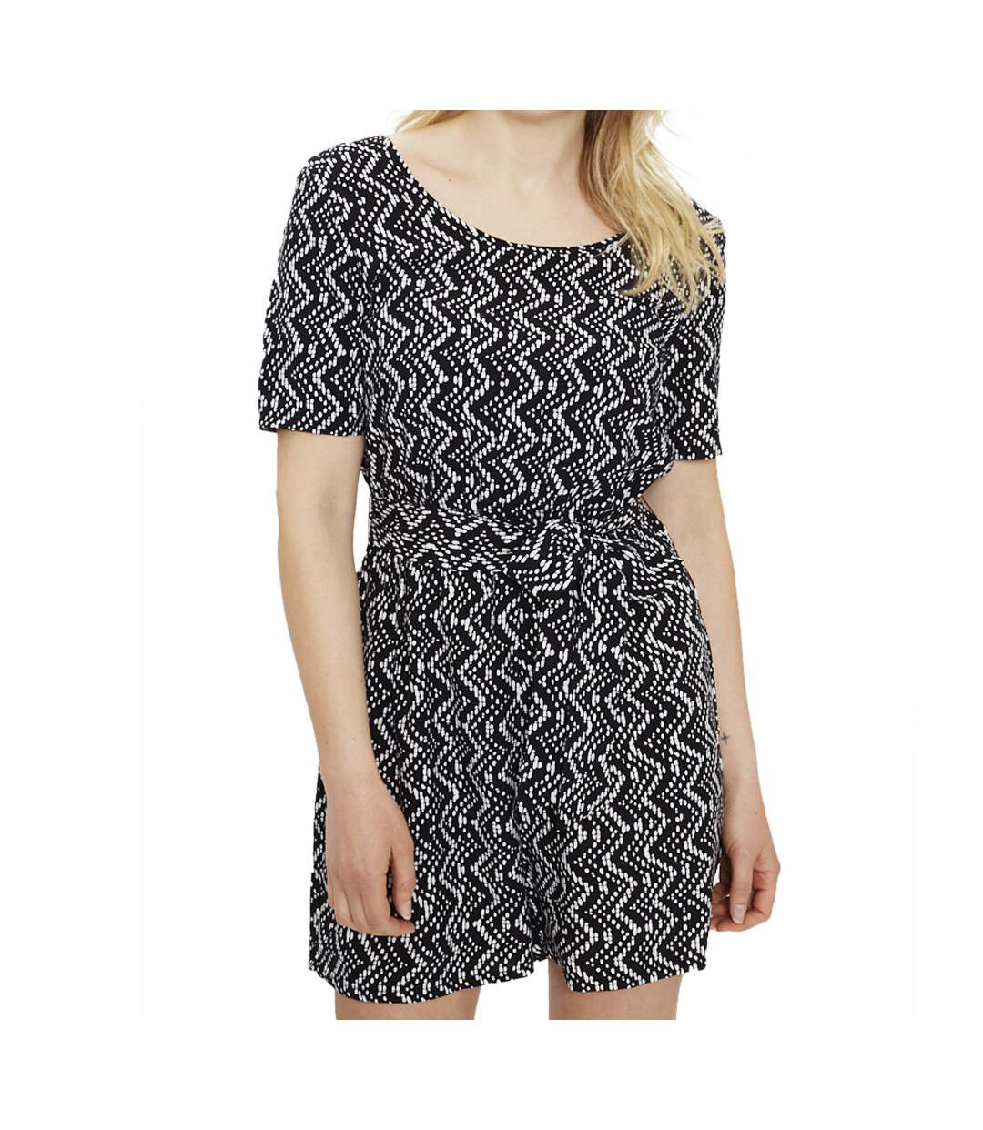 Combishort Noir/Blanc Femme Only Lea