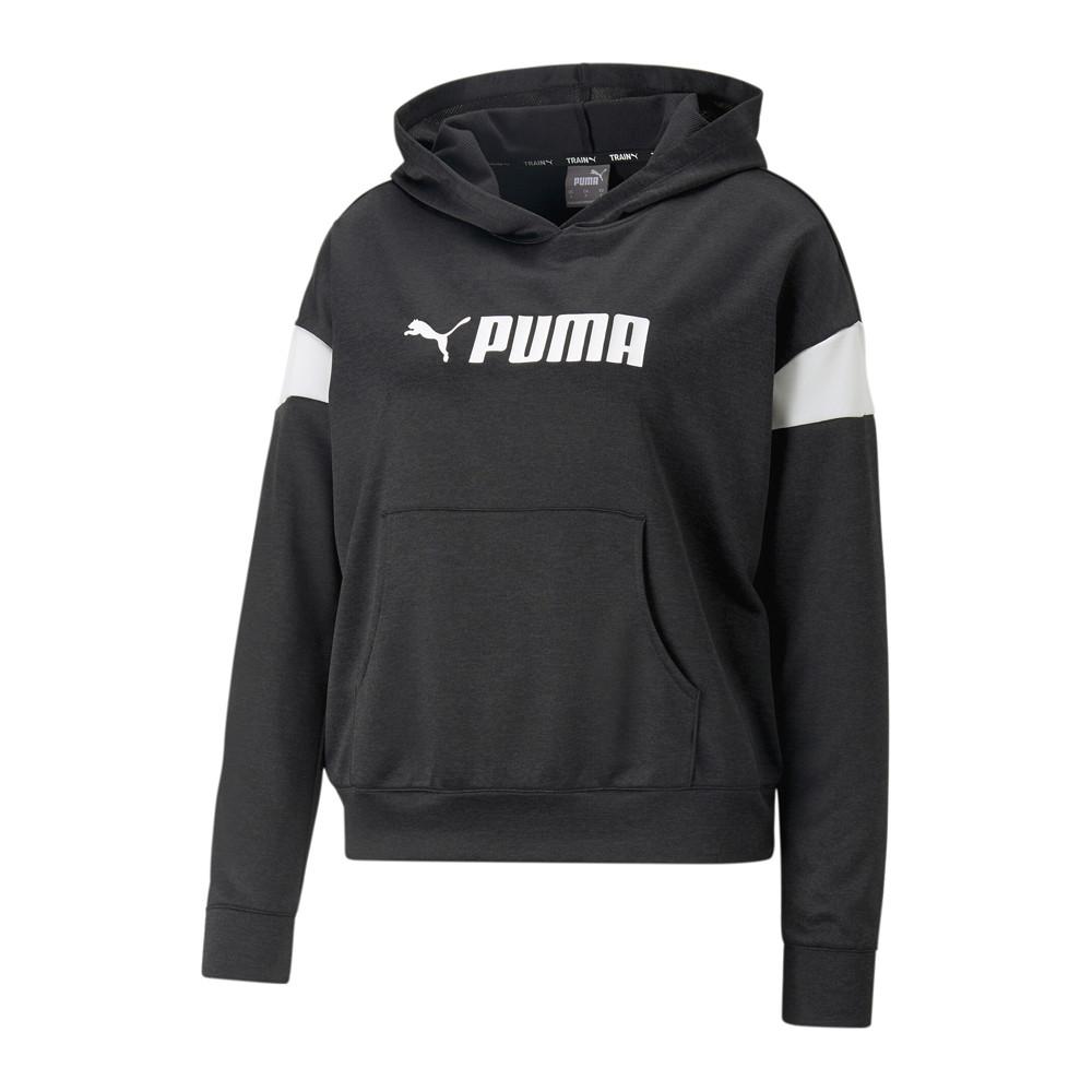 Puma Sweat à Capuche Noir Femme Puma Techknit