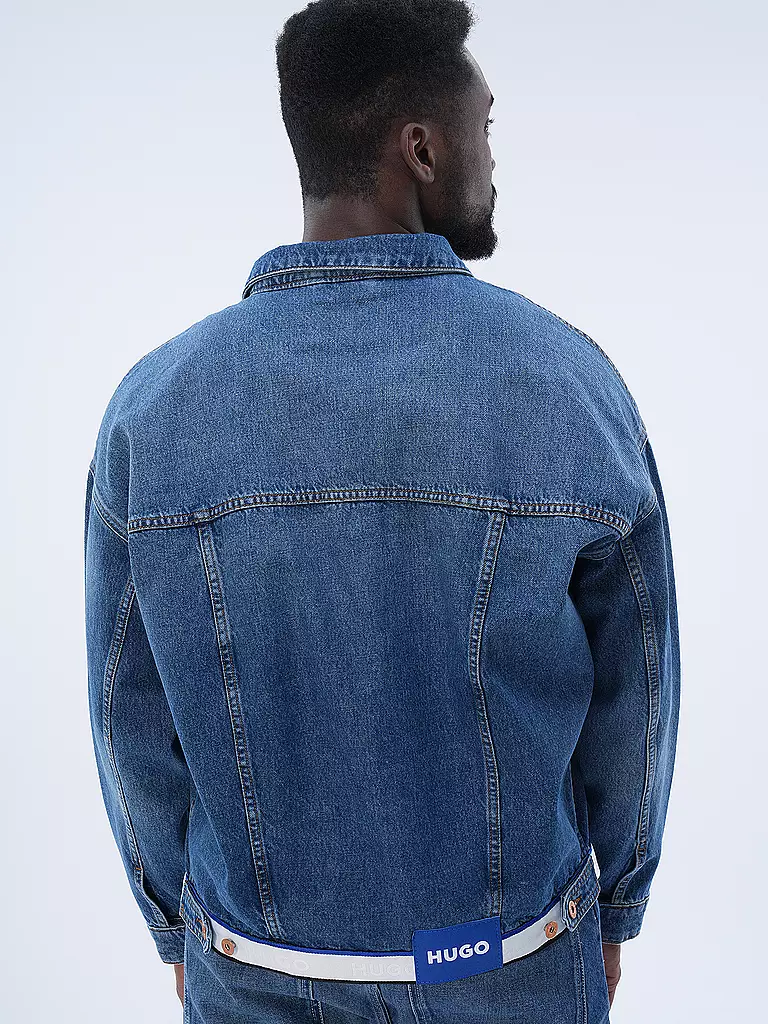 HUGO Jeansjacke blau
