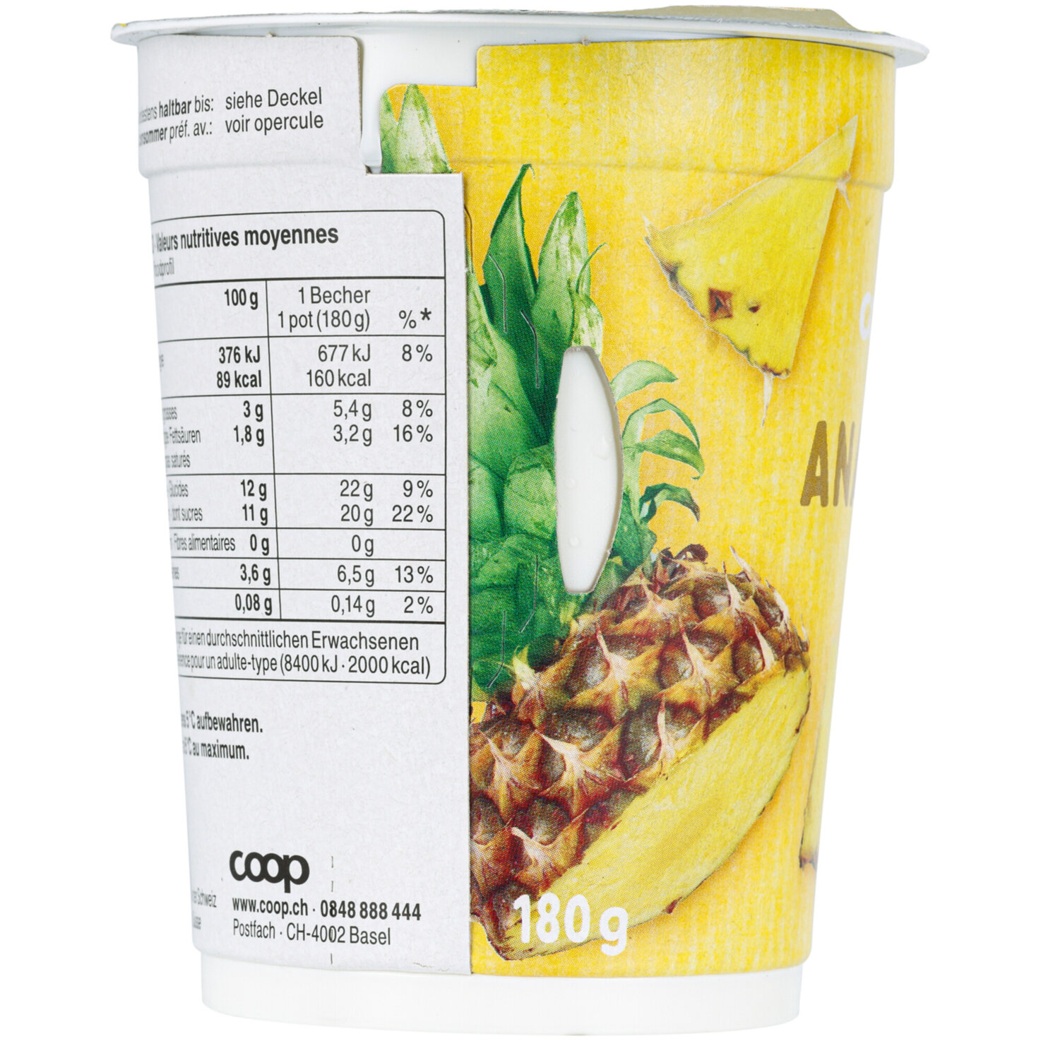 Fairtrade Joghurt Ananas 2x180g
