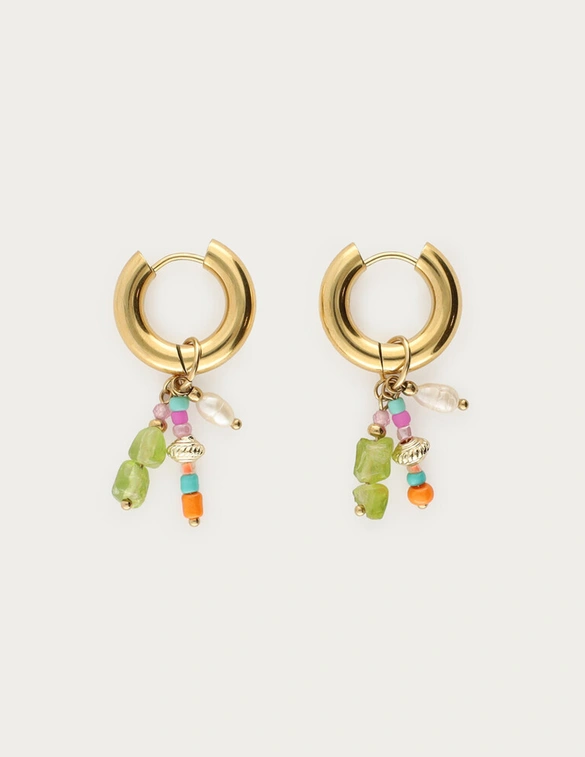My Jewellery Sunrocks oorringen met kralen MJ12740