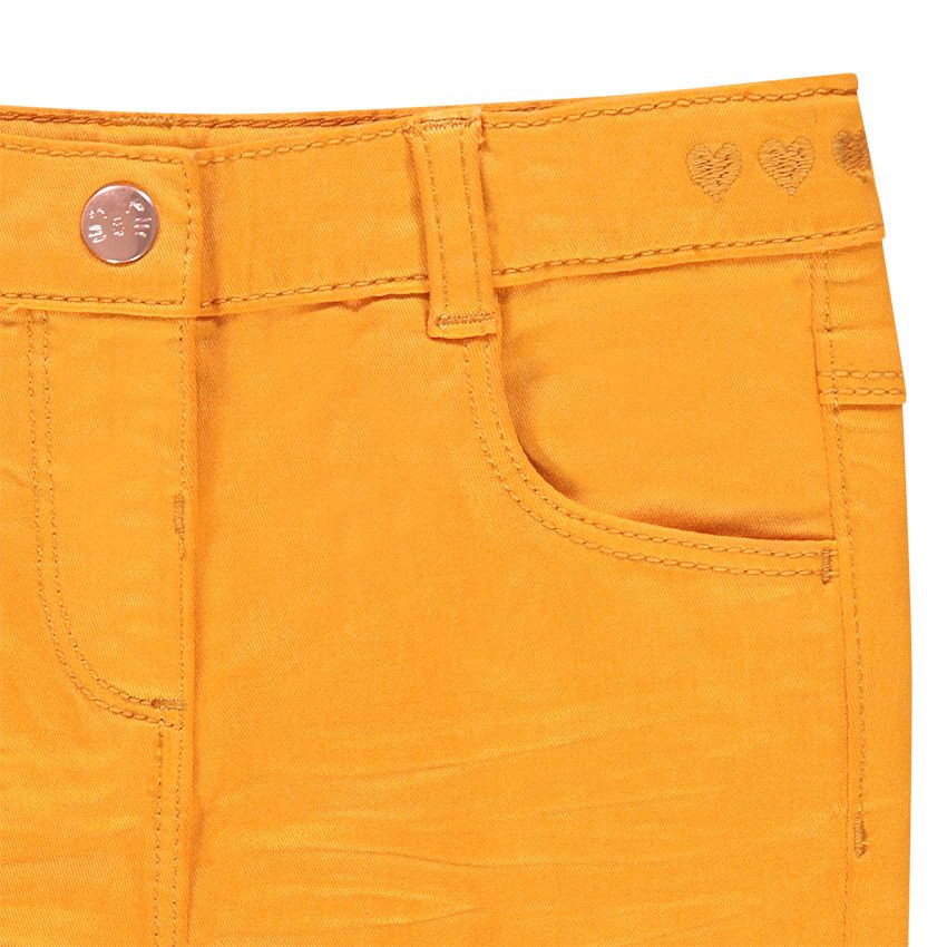 Pantalon coupe slim en toile - Jaune