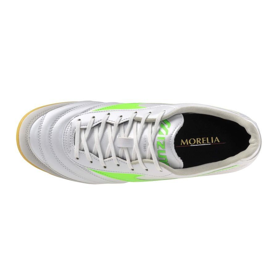 Mizuno Morelia Sala Pro IN Frontier - Blanc/Vert Néon/Argent