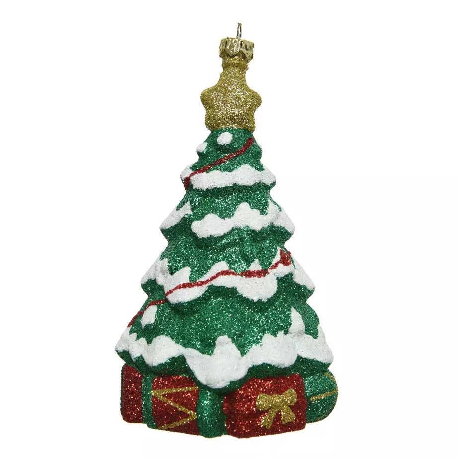 Sapin de Noël à suspendre (H14 cm) Sapelia Vert