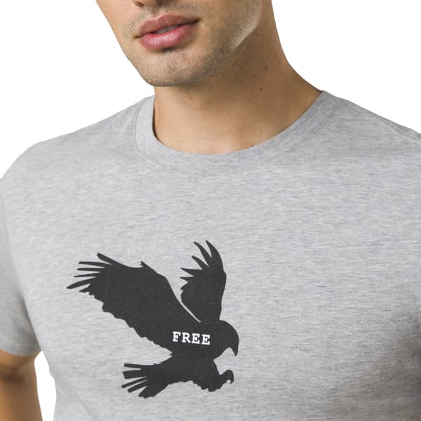 T-shirt escalade PRANA FREEBIRD JOURNEYMAN SS TEE MEDIUM HEATHER GREY