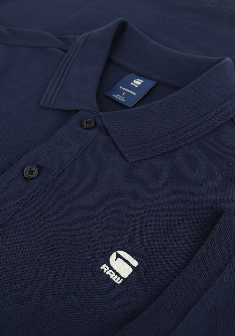 G-STAR RAW donkerblauwe g-star raw polo dunda slim polo s/s