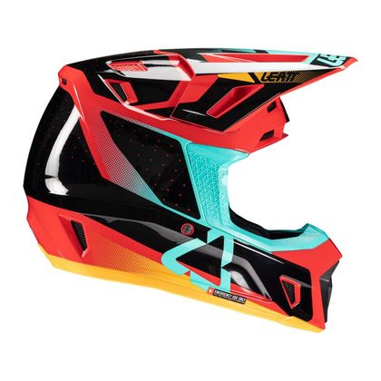 Casque cross Leatt 7.5 avec masque 4.5 2025 - Rouge
