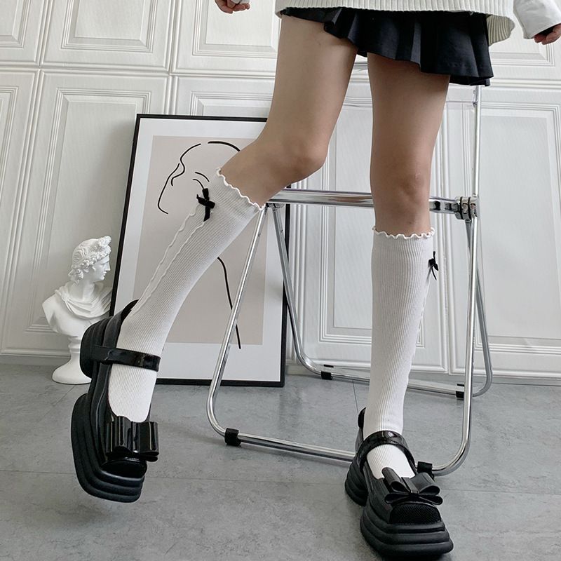 Auroriola - Ruffle Mid Calf Sokken