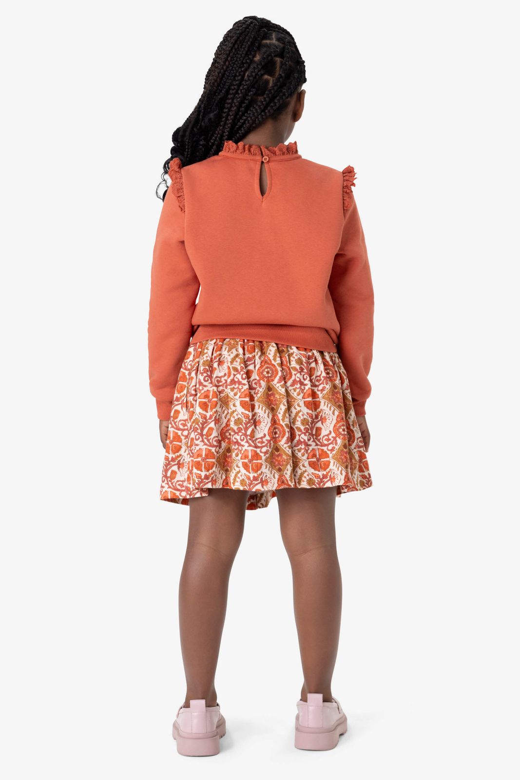 Rode rok met print