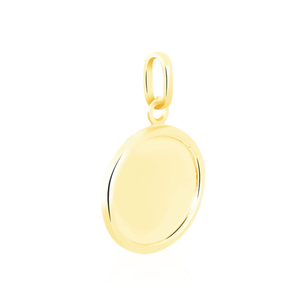 Pendentif Ange Rond Sable Or Jaune