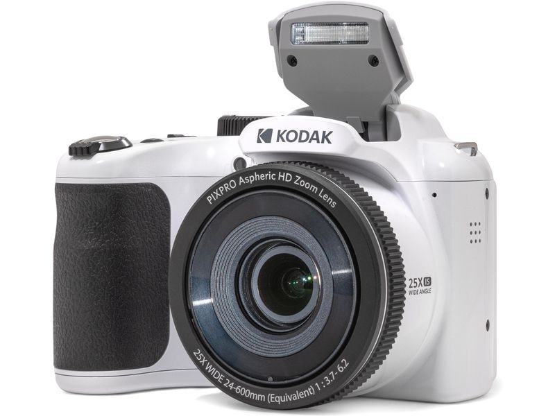 Kodak Fotokamera Pixpro Astra Zoom AZ255 – Weiss Vielseitige, kompakte Kamera für Foto- und Filmaufnahmen