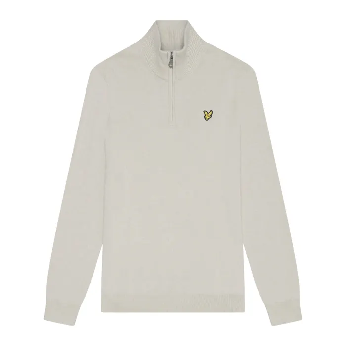 Lyle & Scott Cotton Merino Half Zip Sweater Heren