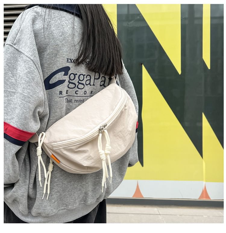 Wavecho - Canvas Crossbody Tas met Rits