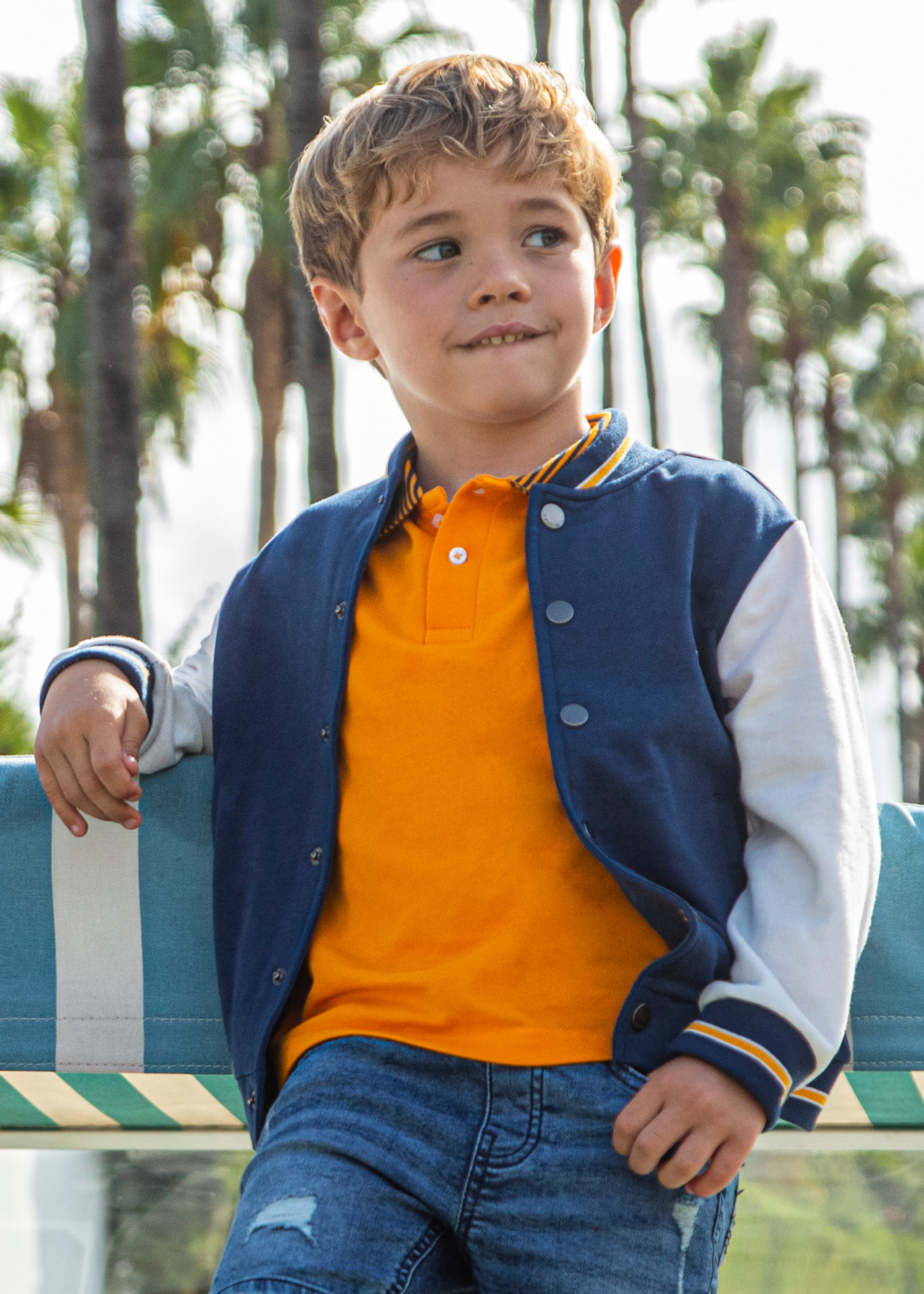 Moletom bomber com estampa para meninos