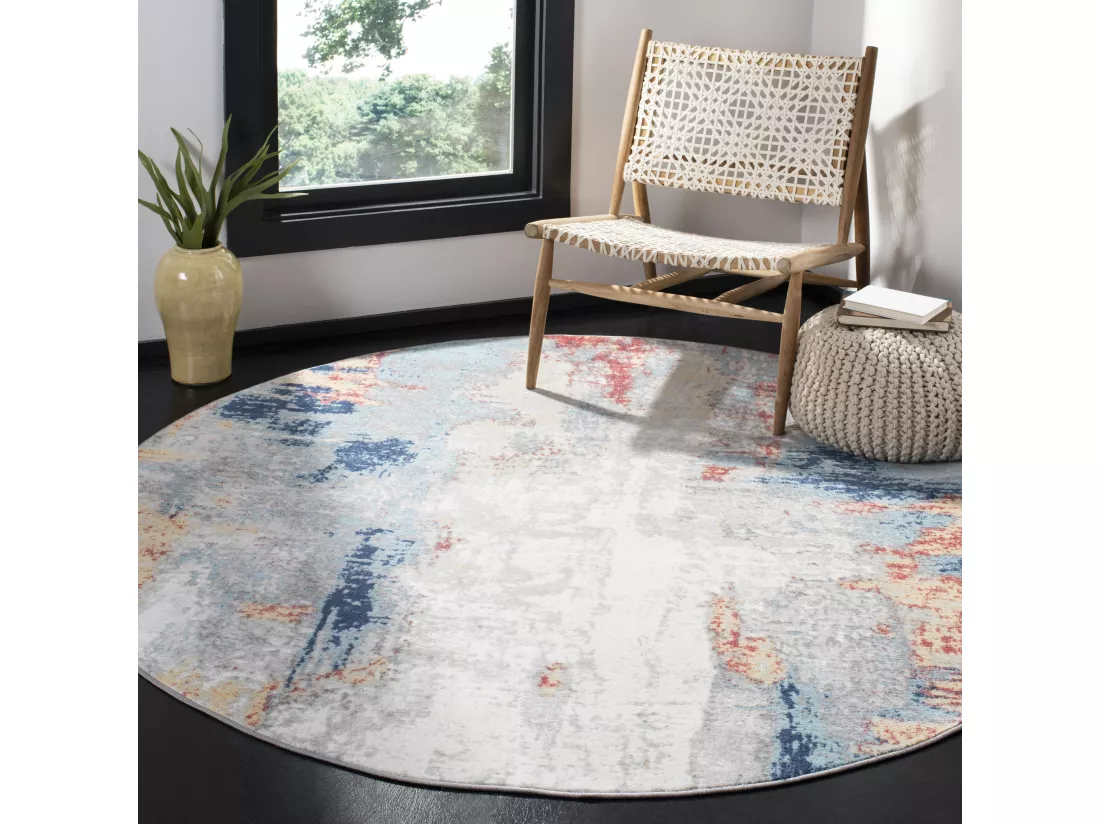 Tapis Grey & Red 201 X 201 cm - Danni